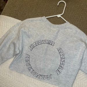 Shadow hill gray cropped crewneck xs